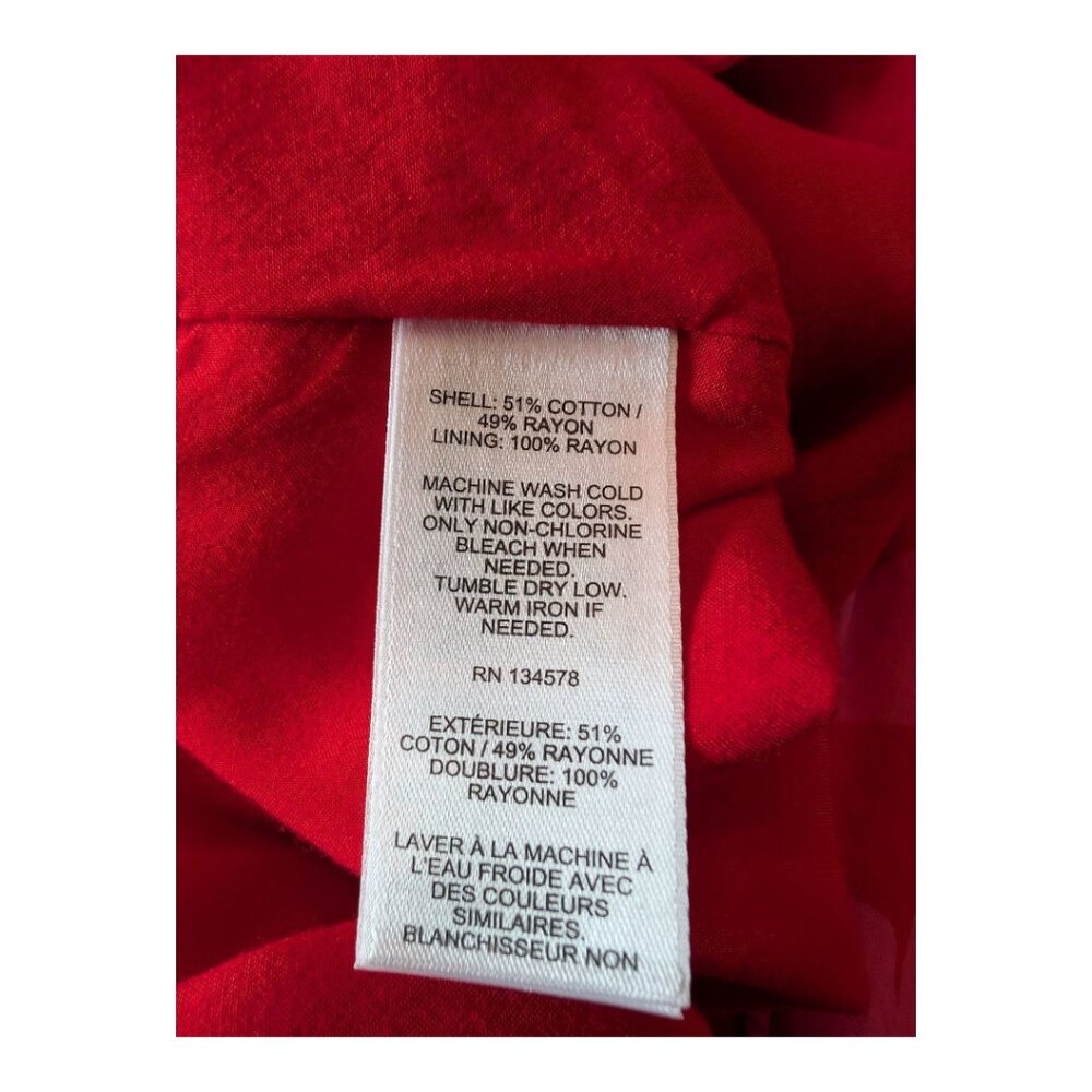 VINEYARD VINES | Tropical Floral Sleeveless Jumpsuit | Cuckoo Red Pink | Size 8 - Picture 7 of 14